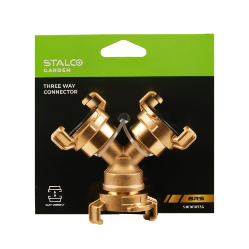 STALCO GARDEN Réz bajonettzáras kettes csatlakozó BRS GK 