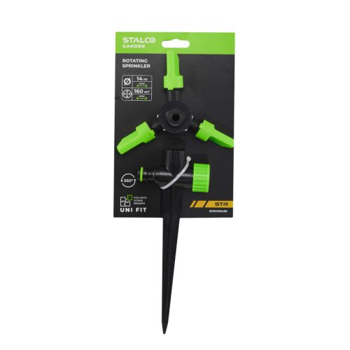 STALCO GARDEN Háromkarú forgó öntöző leszúrható STR 