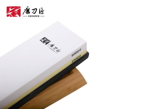 TAIDEA Fenőkő szett, #1000/6000 + gumitalp + bambusz állvány + élszögtartó + vízcseppentő + tisztítókő