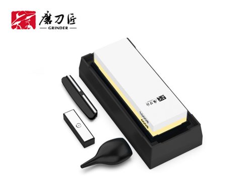 TAIDEA Fenőkő szett, #400/1000 + állvány + élszögtartó + gyémánt tisztító + vízcseppentő