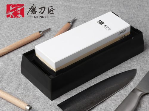 TAIDEA Fenőkő szett, #400/1000 + állvány + élszögtartó + gyémánt tisztító + vízcseppentő