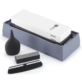   TAIDEA Fenőkő szett, #1000/6000 + állvány + élszögtartó + gyémánt tisztító + vízcseppentő