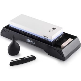   TAIDEA Fenőkő szett, #2000/10000 (JIS) + állvány + élszögtartó + tisztítókő + vízcseppentő