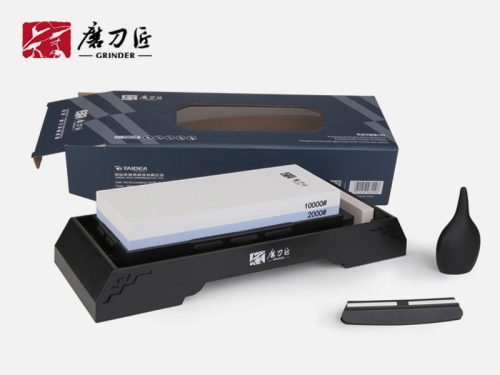 TAIDEA Fenőkő szett, #2000/10000 (JIS) + állvány + élszögtartó + tisztítókő + vízcseppentő