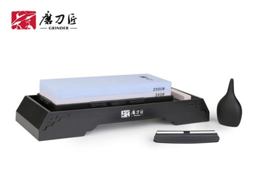 TAIDEA Fenőkő szett, #240/2000 (JIS) + állvány + élszögtartó + tisztítókő + vízcseppentő