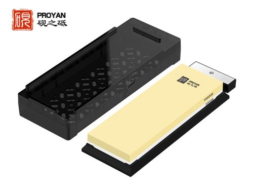 TAIDEA Fenőkő szett, #3000/10000 + állvány (tárolódoboz) + gyémánt tisztító