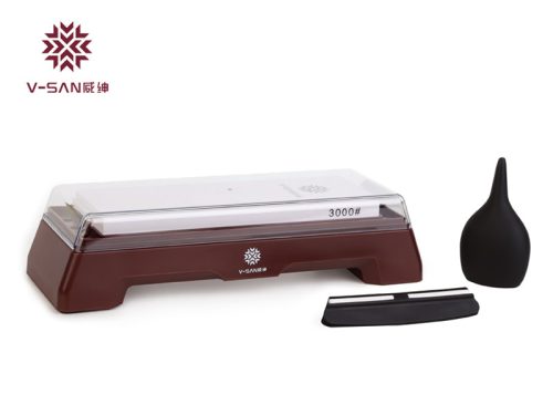 TAIDEA Fenőkő szett, #3000/10000 + állvány + élszögtartó + vízcseppentő