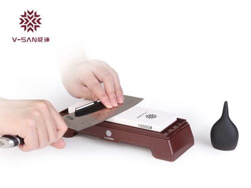 TAIDEA Fenőkő szett, #3000/10000 + állvány + élszögtartó + vízcseppentő